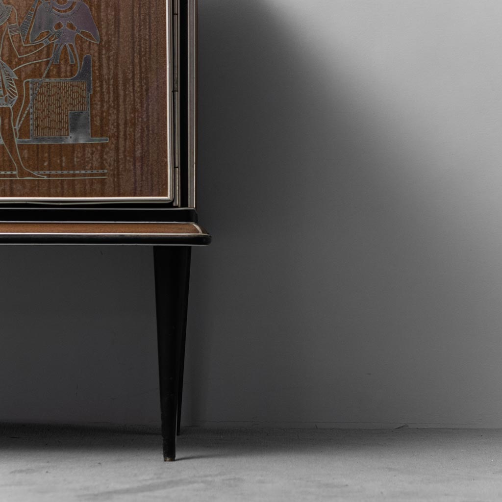 Umberto Mascagni Wooden Sideboard 1950s Vintage Modern Art