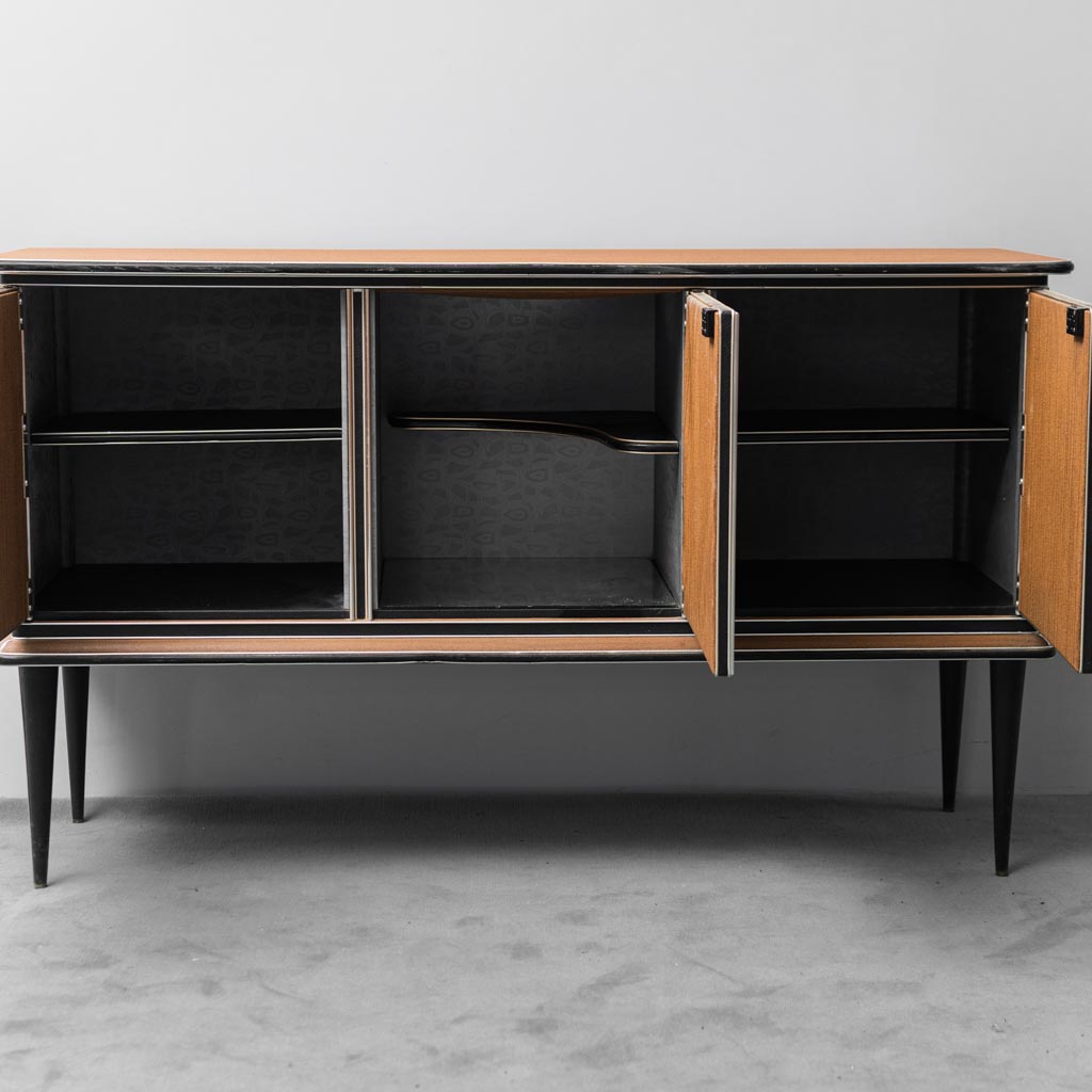 Umberto Mascagni Wooden Sideboard 1950s Vintage Modern Art