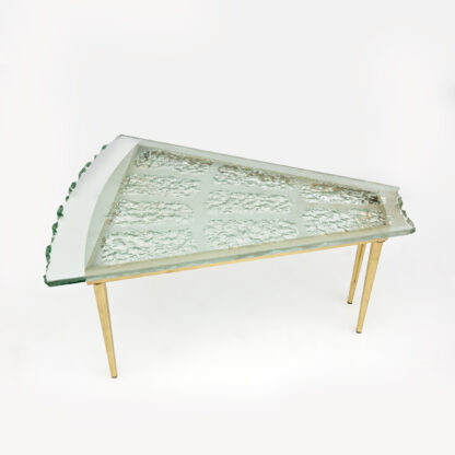 Fontana Arte Mid-Century Modern Chiseled Glass Coffee Table by Max Ingrand, 50s - Image 2