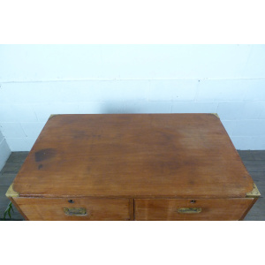 Large Military Campaign Chest of Drawers