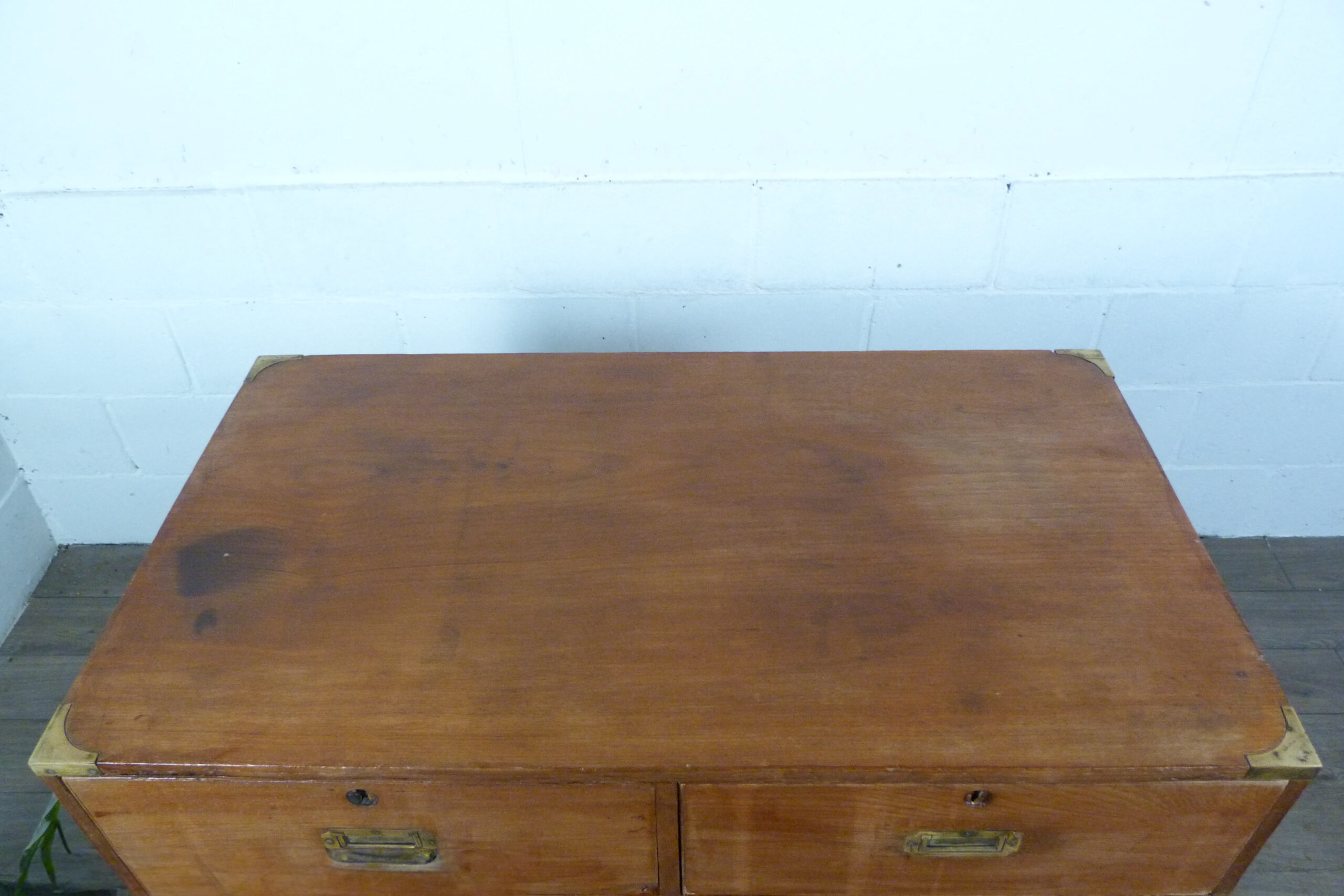 Large Military Campaign Chest of Drawers