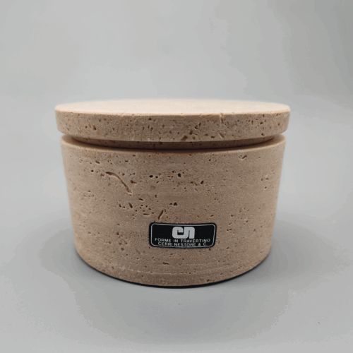 Vintage Box in Travertine by Cerri Nestore - 1970s