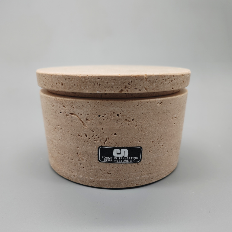 Vintage Box in Travertine by Cerri Nestore - 1970s