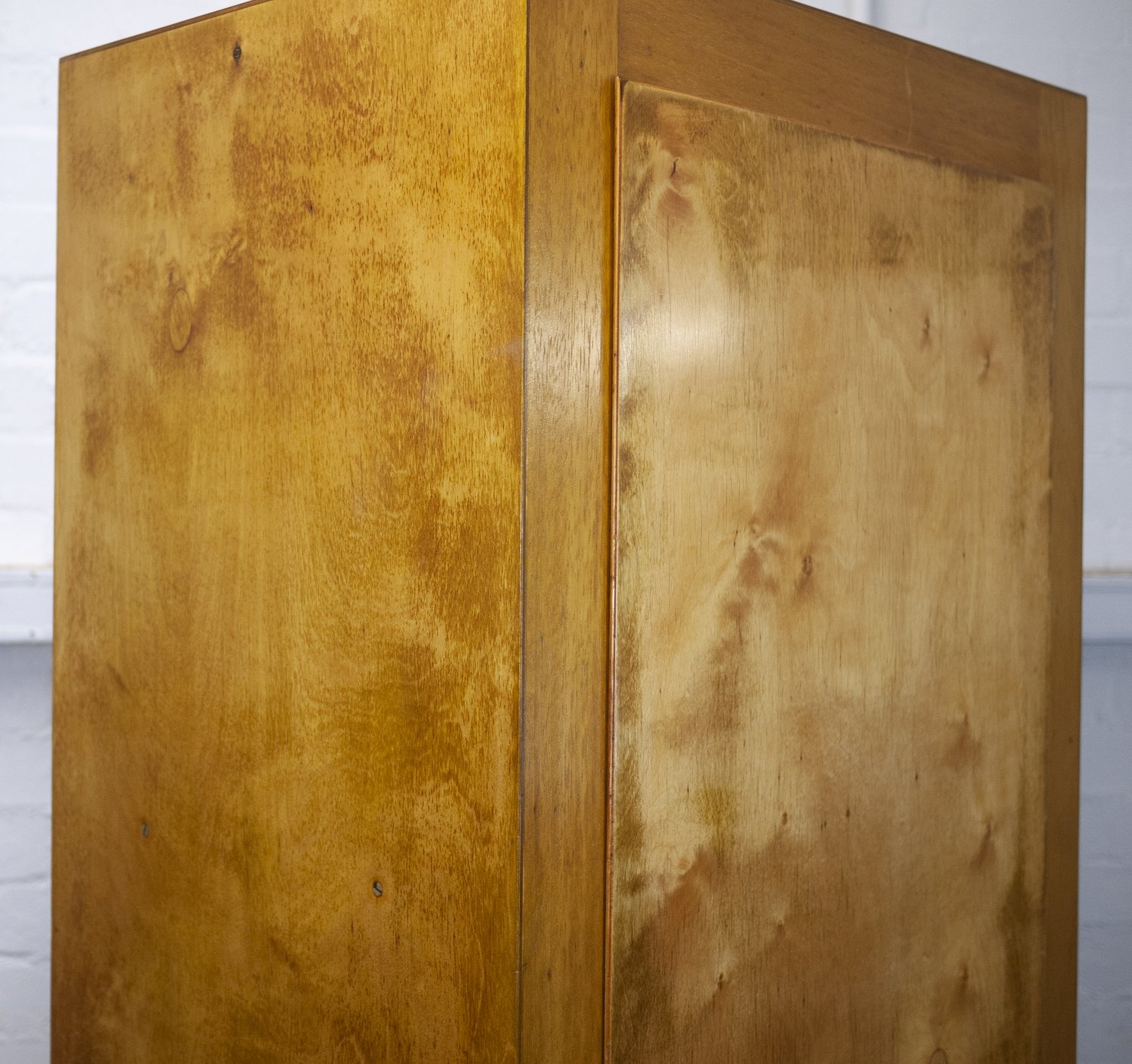 Vintage English Ply Wardrobe By B Linden, 1960s