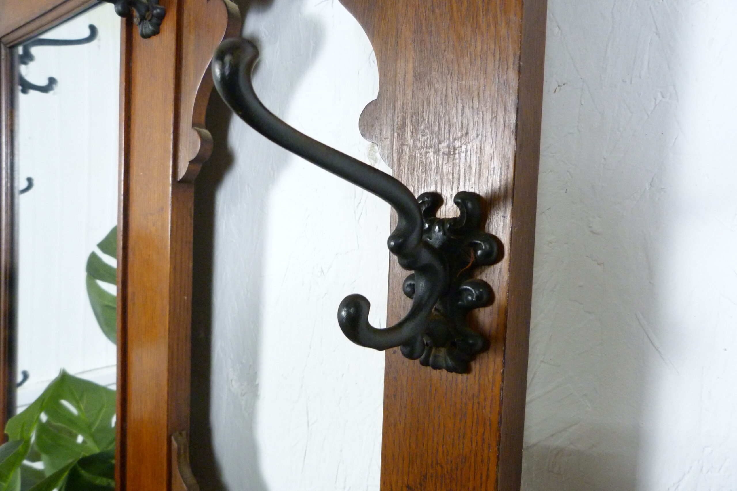 Antique Oak Hallway Umbrella Stand