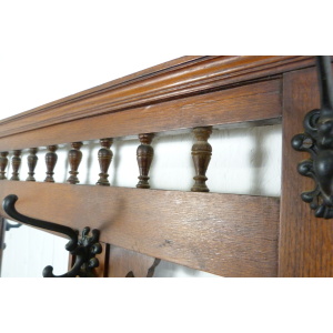 Antique Oak Hallway Umbrella Stand