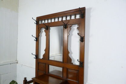 Antique Oak Hallway Umbrella Stand - Image 6