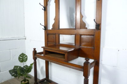 Antique Oak Hallway Umbrella Stand - Image 7