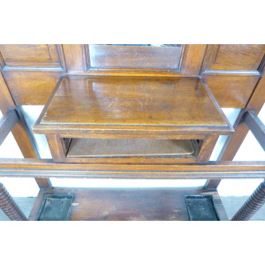 Antique Oak Hallway Umbrella Stand