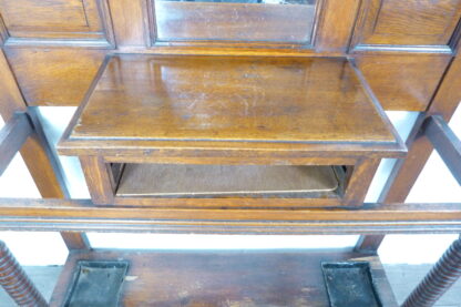 Antique Oak Hallway Umbrella Stand - Image 8