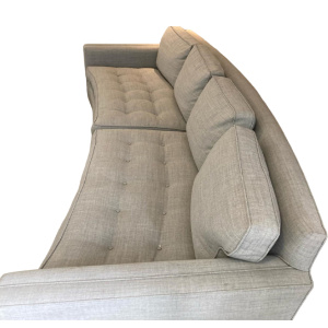 Dunbar Curved Grey Sofa By Edward Wormley