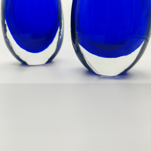 Pair of Vases in Murano Glass by Flavio Poli for Seguso - 1960s.