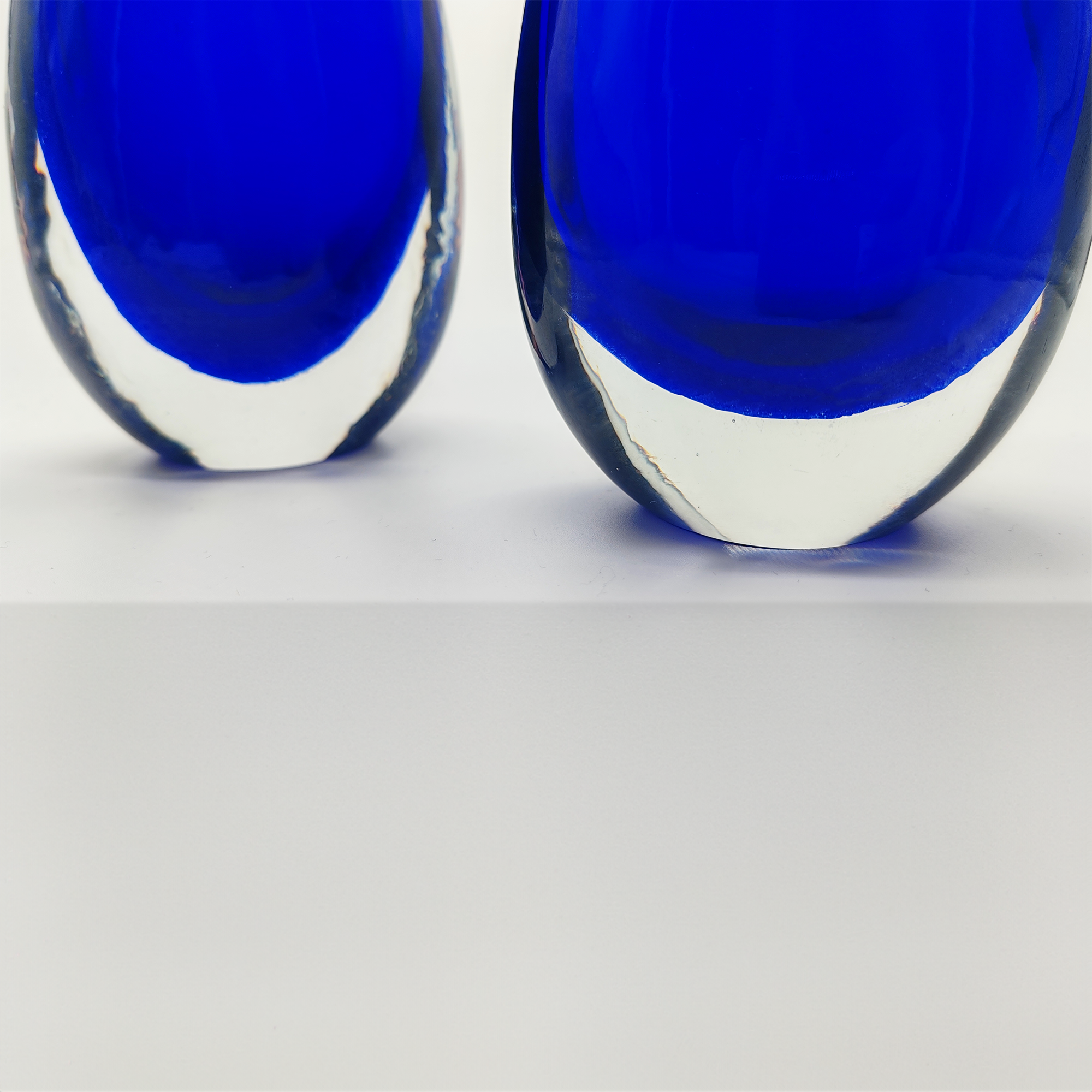 Pair of Vases in Murano Glass by Flavio Poli for Seguso - 1960s.