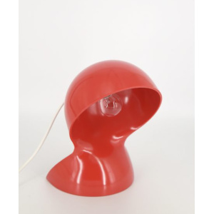Vintage Red Dalù Table Lamp by Vico Magistretti for Artemide, 1960s