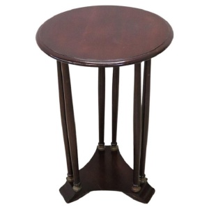 Round Pedestal Table in Beech Wood, 1980s