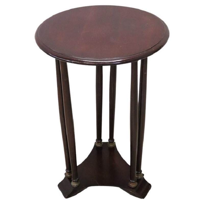 Round Pedestal Table in Beech Wood, 1980s