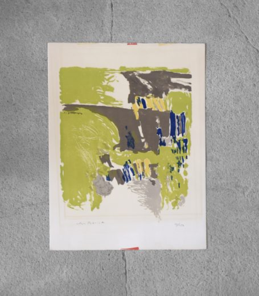 Color Lithograph on Van Gelder Zonen Paper by Jörgen Fogelqvist, 1980s