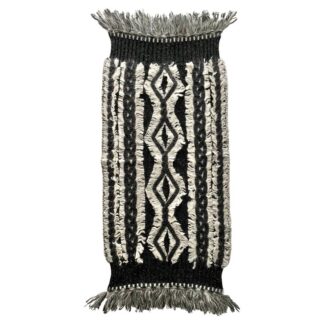 2000s Christian Dior Tribal Geometric Wool Knitted Scarf Shawl