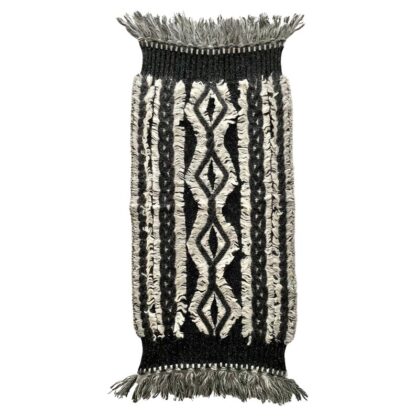 2000s Christian Dior Tribal Geometric Wool Knitted Scarf Shawl