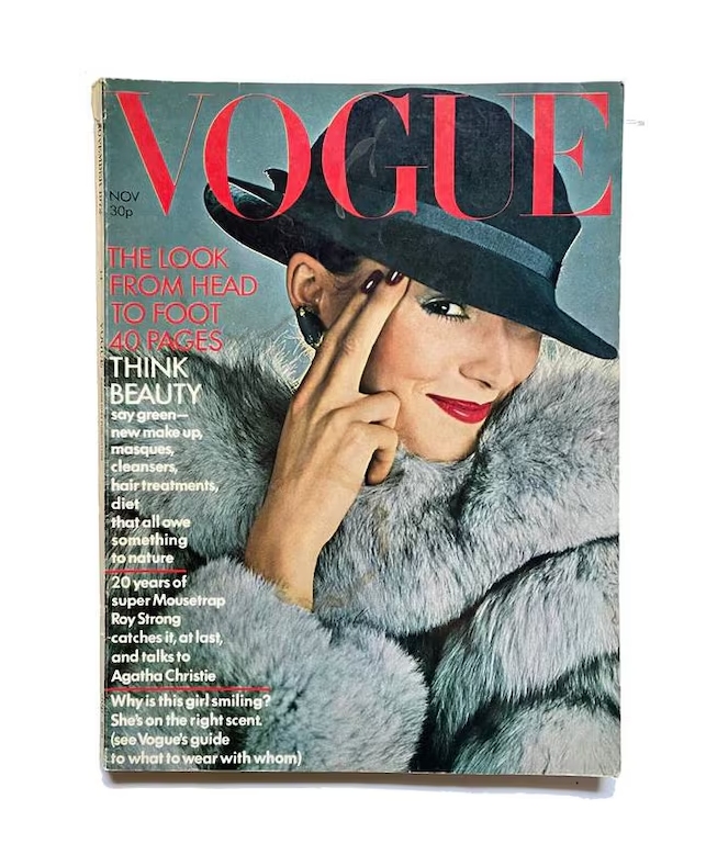 1972 Vogue Magazine - 'The Look From Head To Foot' - Cover By Norman Parkinson