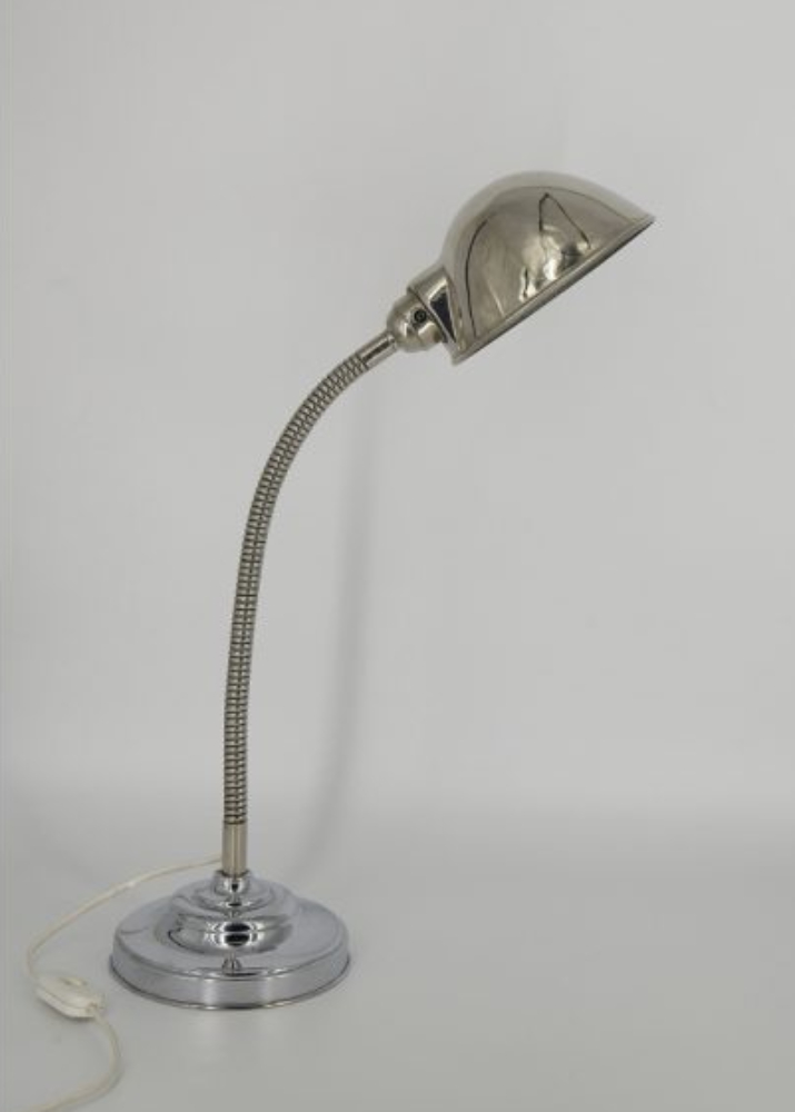 Vintage Scandinavian Chrome Desk Lamp, 1960s