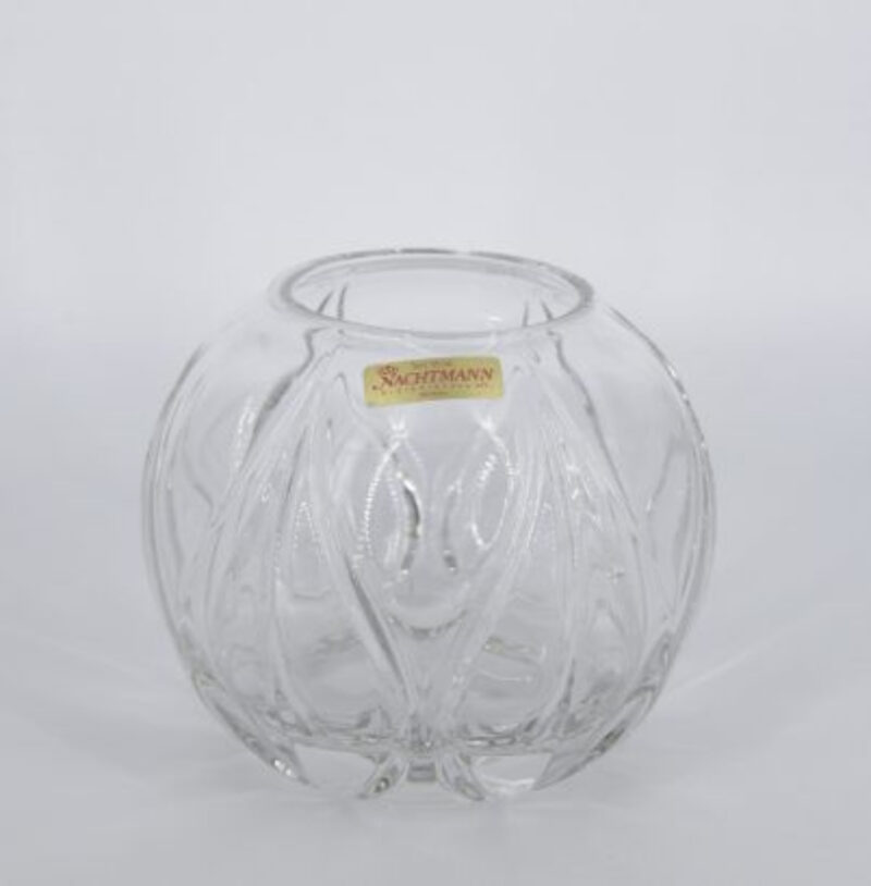 German Crystal Ball Vase from Nachtmann, 1960s