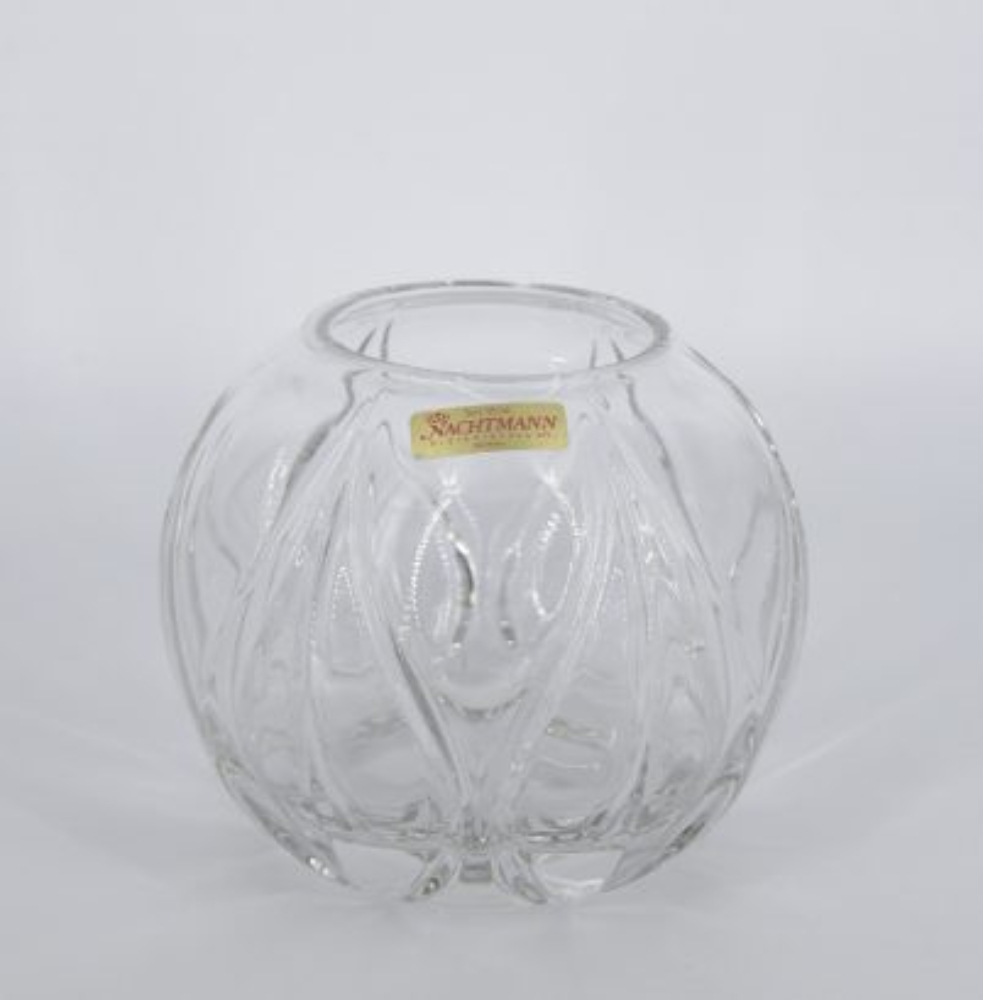 German Crystal Ball Vase from Nachtmann, 1960s