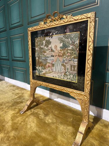 Nineteenth Century Gilt Wood Grate Screen