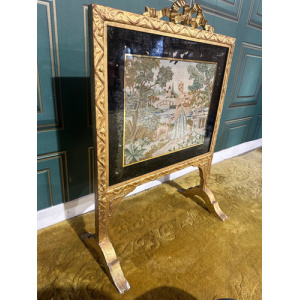 Nineteenth Century Gilt Wood Grate Screen