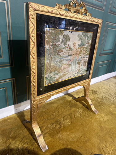 Nineteenth Century Gilt Wood Grate Screen