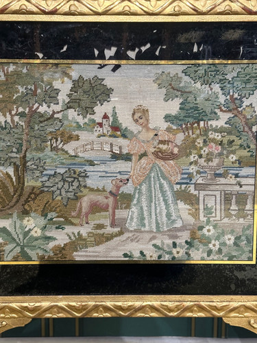 Nineteenth Century Gilt Wood Grate Screen
