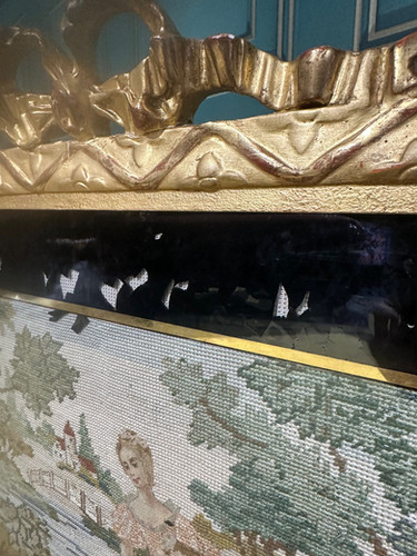 Nineteenth Century Gilt Wood Grate Screen