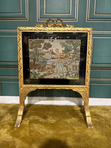 Nineteenth Century Gilt Wood Grate Screen