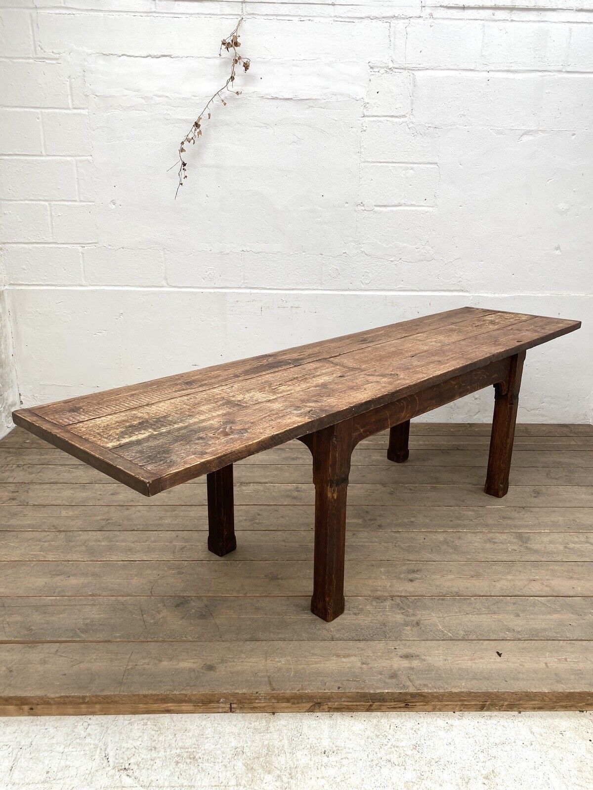 Pine And Oak Farmhouse Kitchen Table 9ft Long