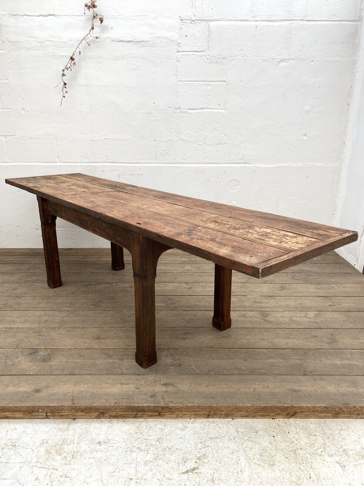 Pine And Oak Farmhouse Kitchen Table 9ft Long