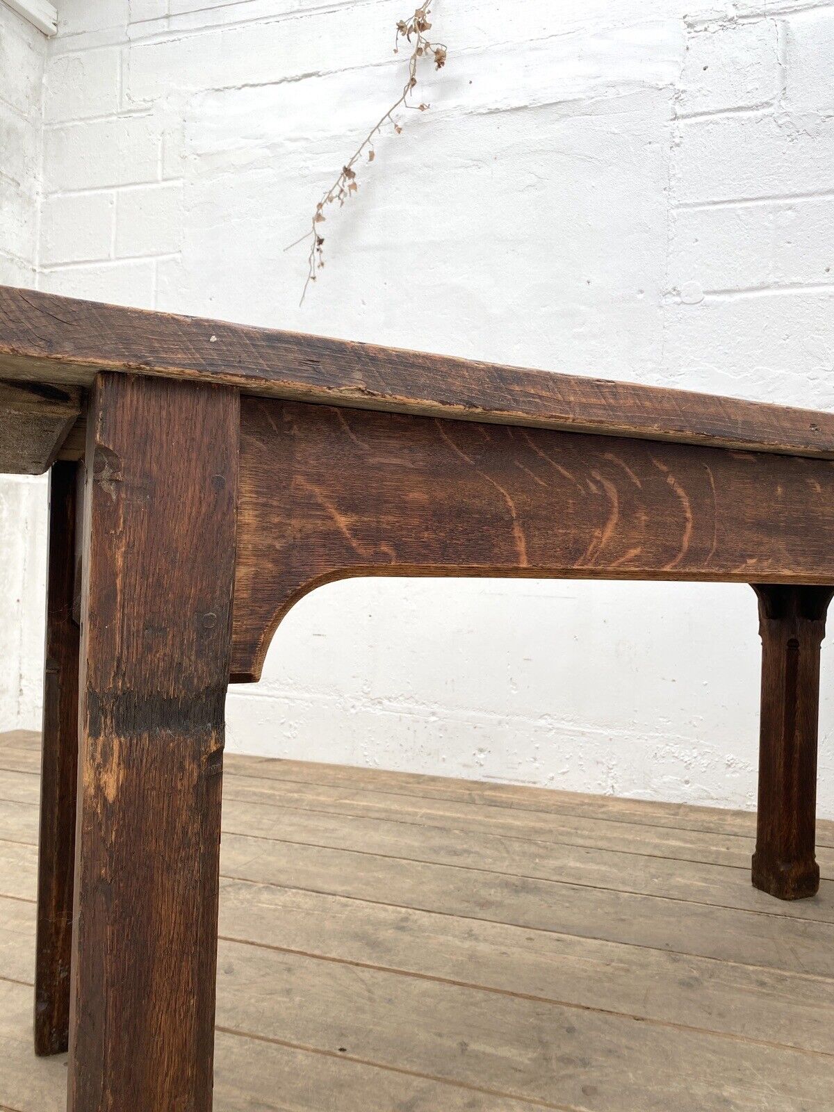 Pine And Oak Farmhouse Kitchen Table 9ft Long