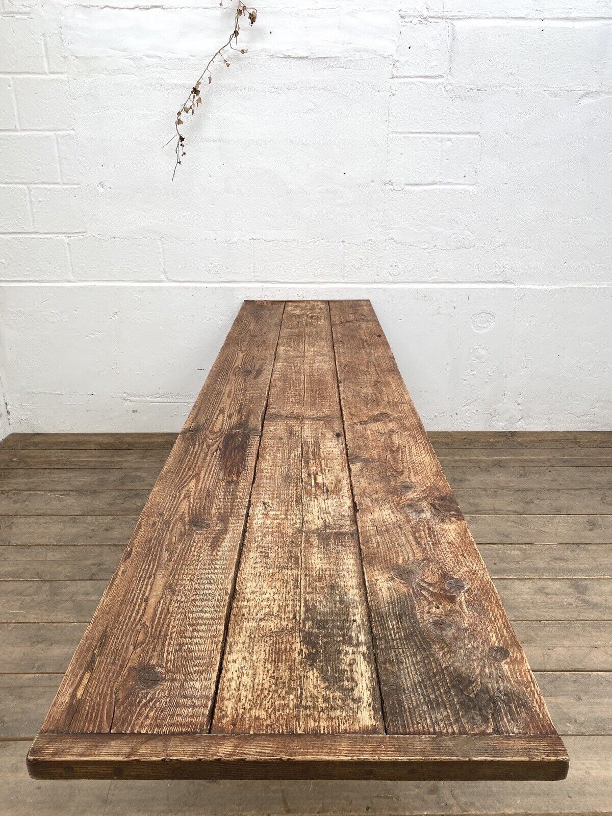 Pine And Oak Farmhouse Kitchen Table 9ft Long