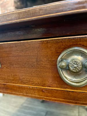 Antique George III mahogany inlaid Pembroke table