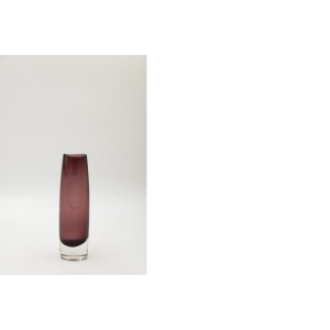 Mid-Century Scandinavian Sommerso Plum Glass Vase, 1950s