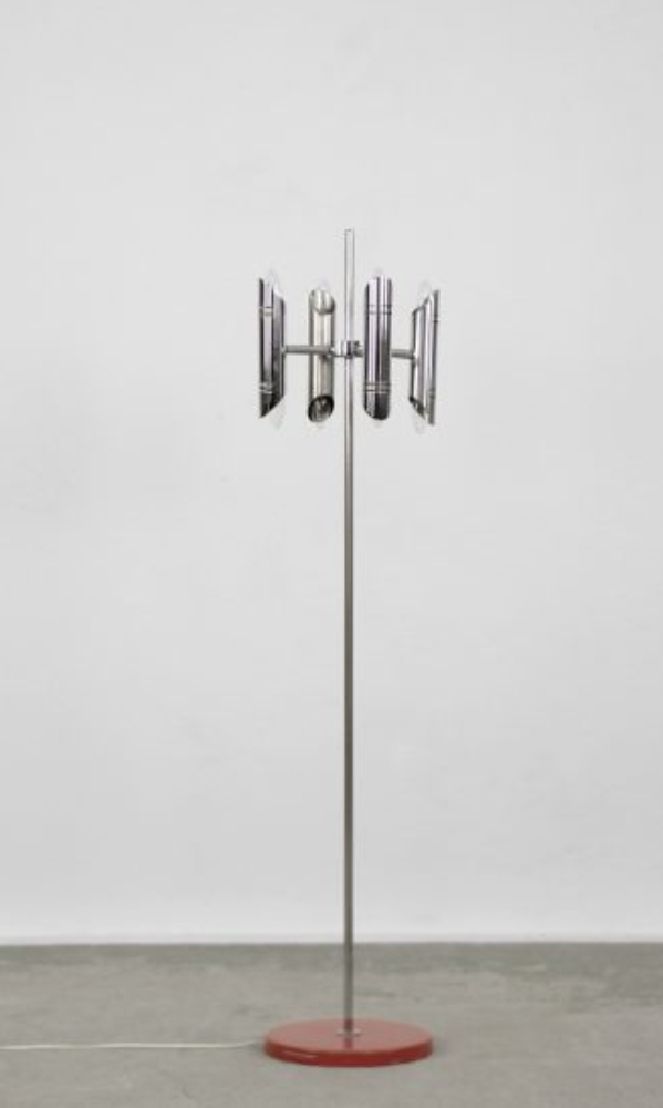 Mid-Century Modern Vintage Space Age Chrome Floor Lamp, 1960s