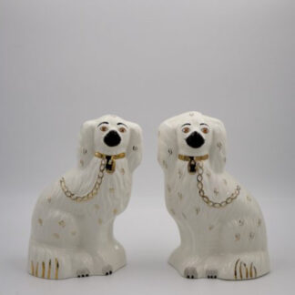 Mid-Century Staffordshire Ceramic Spaniel Mantle Dogs 1378-4 from Beswick England, 1960s, Set of 2
