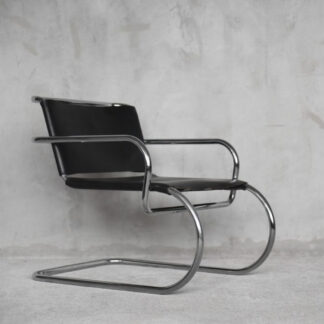 German Leather Armchair by Franco Albini for Tecta, 1950s