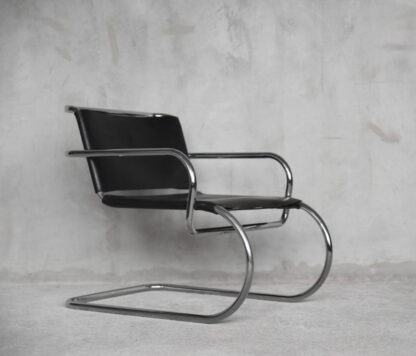 German Leather Armchair by Franco Albini for Tecta, 1950s