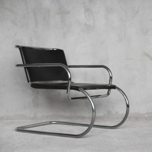 German Leather Armchair by Franco Albini for Tecta, 1950s