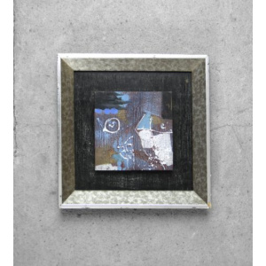 Brutalist Oil on Canvas, Unknown Artist, 1970s