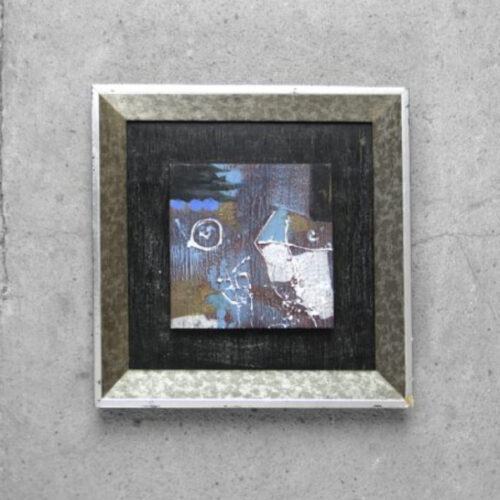 Brutalist Oil on Canvas, Unknown Artist, 1970s