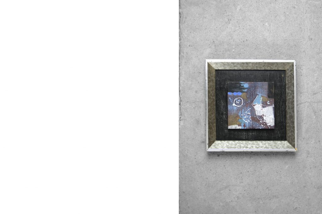 Brutalist Oil on Canvas, Unknown Artist, 1970s