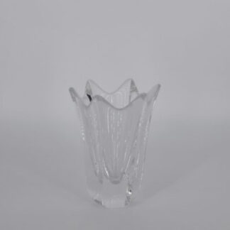 Vintage Scandinavian Crystal Tulip Vase by Jan Johansson for Orrefors, 1970s