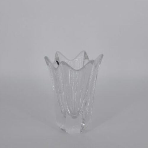 Vintage Scandinavian Crystal Tulip Vase by Jan Johansson for Orrefors, 1970s