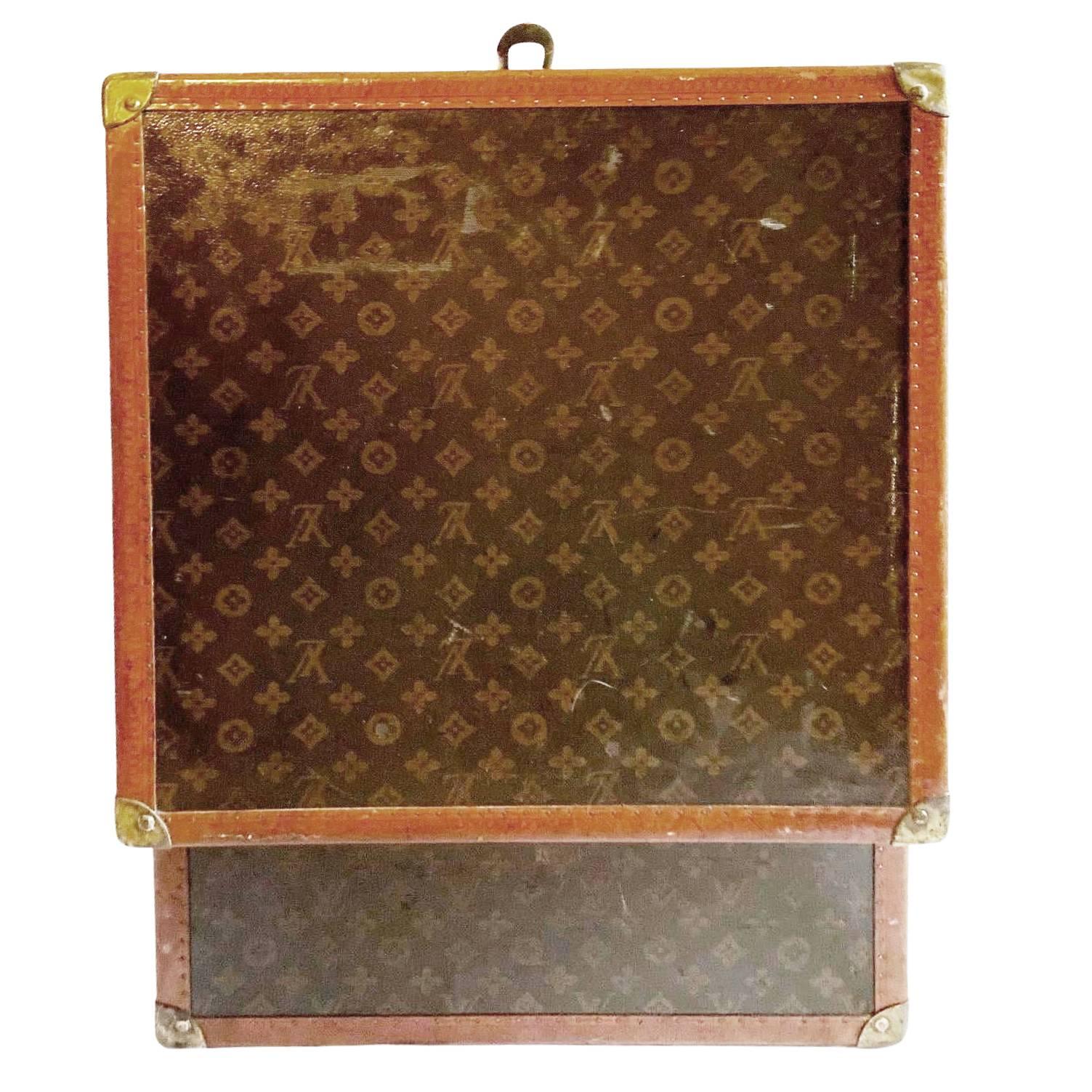 1940s Louis Vuitton Saks & Cy New York Leather Trunk